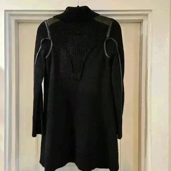 Armani Exchange Wool Alpaca Cotton Open Long Cardigan Black Womens Size XS - Picture 5 of 9